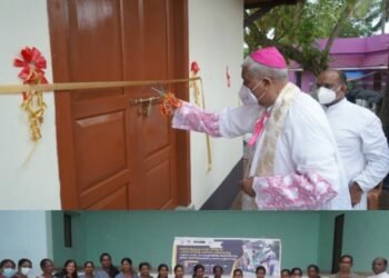 സ്ത്രീകൾക്കായുള്ള കേന്ദ്രം അഭിമാനത്തോടെ നിർമ്മിച്ച് സ്ത്രീനിർമാണ തൊഴിലാളികൾ