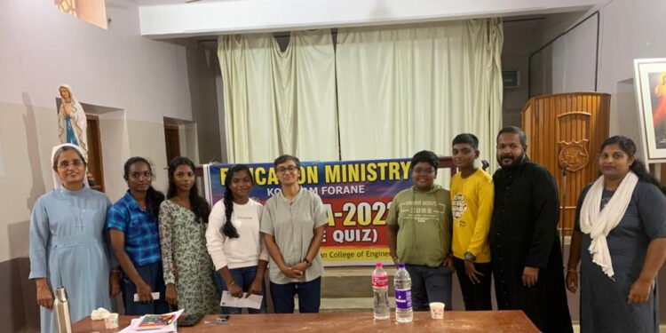 ”SCIENTIA” – 2023: ക്വിസ് മത്സരം നടത്തി കോവളം ഫെറോന വിദ്യാഭ്യാസ ശുശ്രൂഷ