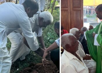 ആത്മവൃന്ദാവൻ: ആഴാകുളം ഇടവകയിൽ ഔഷധ ച്ചെടികൾ നട്ടുപിടിപ്പിച്ച് രോഗിദിനം ആചരിച്ചു.