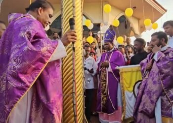 തെക്കൻ കുരിശുമല 67-ാമത്  തീർത്ഥാടനത്തിന് കൊടിയേറി