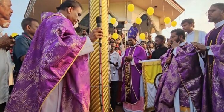 തെക്കൻ കുരിശുമല 67-ാമത്  തീർത്ഥാടനത്തിന് കൊടിയേറി