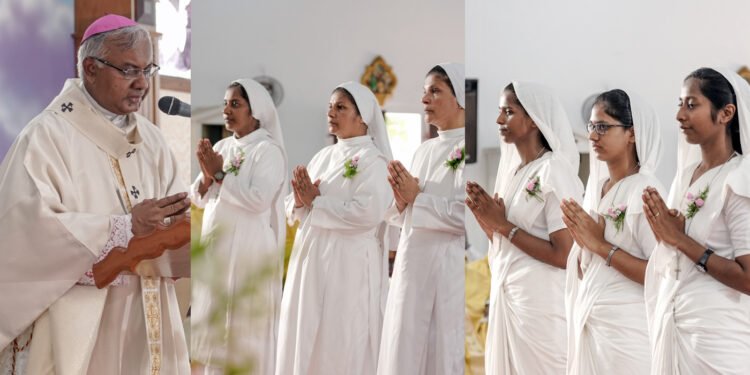 അതിരൂപത സന്യാസിനി സമൂഹത്തിൽ നിത്യവ്രത വാഗ്ദാനവും പ്രഥമ വ്രത വാഗ്ദാനവും നടത്തി സമർപ്പിതർ
