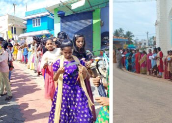 ലഹരിക്കെതിരെ മനുഷ്യ ചങ്ങലയുമായി തുത്തൂർ ഫൊറോന സാമൂഹ്യ ശുശ്രൂഷ