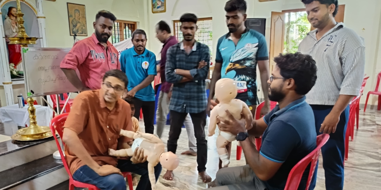 നെല്ലിയോട് ഇടവകയിൽ ഫസ്റ്റ് എയ്ഡ് ട്രെയിനിങ് സംഘടിപ്പിച്ചു.