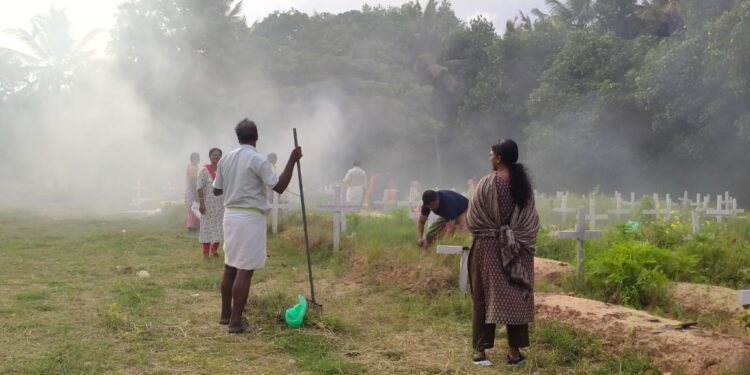 പുല്ലുവിള ഫൊറോന അൽമായ ശുശ്രൂഷയുടെ നേതൃത്വത്തിൽ സെമിത്തേരി ശുചീകരണ പ്രവർത്തനങ്ങൾ നടന്നു
