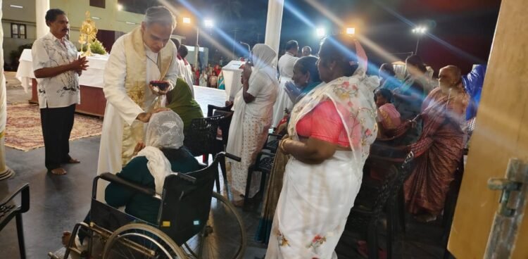 കണ്ണാന്തുറ ഇടവകയിൽ കുടുംബ പ്രേക്ഷിത ശിശ്രൂഷ സമിതിയുടെ നേതൃത്വത്തിൽ രോഗിദിനം ആചരിച്ചു