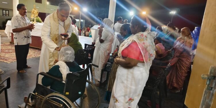 കണ്ണാന്തുറ ഇടവകയിൽ കുടുംബ പ്രേക്ഷിത ശിശ്രൂഷ സമിതിയുടെ നേതൃത്വത്തിൽ രോഗിദിനം ആചരിച്ചു