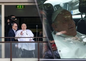 വിശ്വാസികൾക്കു മുന്നില്‍ ഫ്രാൻസിസ് പാപ്പ; പ്രാര്‍ത്ഥനയ്ക്കു നന്ദിയര്‍പ്പിച്ച ശേഷം വത്തിക്കാനിലേക്ക് മടങ്ങി