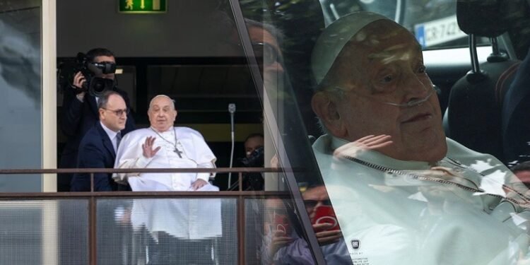 വിശ്വാസികൾക്കു മുന്നില്‍ ഫ്രാൻസിസ് പാപ്പ; പ്രാര്‍ത്ഥനയ്ക്കു നന്ദിയര്‍പ്പിച്ച ശേഷം വത്തിക്കാനിലേക്ക് മടങ്ങി