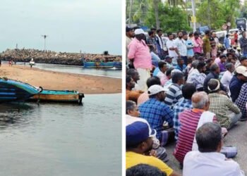 മണൽത്തിട്ടയിൽ വള്ളങ്ങൾ കുടുങ്ങി, മുതലപ്പൊഴിയിൽ മീൻപിടിത്തം നിലച്ചു; മത്സ്യത്തൊഴിലാളികൾ സമരത്തിലേക്ക്