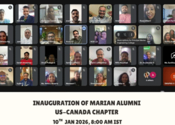 മരിയൻ എഞ്ചിനീയറിംഗ് കോളേജിൽ മരിയൻ അലുമ്നി  ആഗോളതല  ചാപ്റ്ററുകൾ ഉദ്ഘാടനം ചെയ്തു