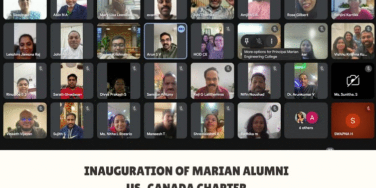 മരിയൻ എഞ്ചിനീയറിംഗ് കോളേജിൽ മരിയൻ അലുമ്നി  ആഗോളതല  ചാപ്റ്ററുകൾ ഉദ്ഘാടനം ചെയ്തു
