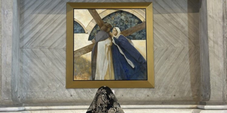 സെന്റ് പീറ്റേഴ്‌സ് ബസിലിക്കയിൽ  ‘മാനുവൽ ഡൂർ’ സ്പർശം; കുരിശിന്റെ വഴിക്ക് പുതിയ ദൃശ്യാവിഷ്കാരം