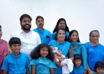 ജീവന്റെ മഹത്വം പ്രഘോഷിച്ച് സോണി-സിനി ദമ്പതികൾ; ഏഴാമത്തെ കുഞ്ഞിന് തലതൊട്ടപ്പനായി എ.ഡി തോമസ് എംഎൽഎ