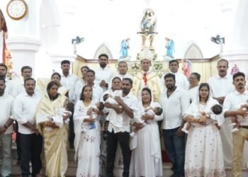 പ്രോ-ലൈഫ് കുടുംബങ്ങളിലെ കുഞ്ഞുങ്ങളുടെ ജ്ഞാനസ്നാനം ബിഷപ് ക്രിസ്തുദാസിന്റെ കാര്‍മികത്വത്തില്‍ നടന്നു