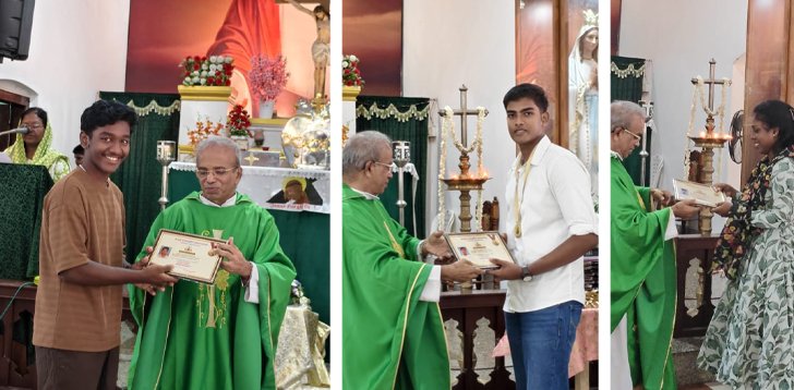 സെയിന്റ് സേവ്യേഴ്സ് ഇടവകയിൽ ഉന്നതവിജയം കൈവരിച്ച വിദ്യാർഥികളെ ആദരിച്ചു