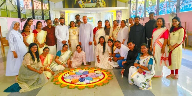 പാളയം സെന്റ് ജോസഫ് കത്തീഡ്രൽ ദേവാലയത്തിലെ ‘വചനപൂക്കളം’ ശ്രദ്ധനേടി