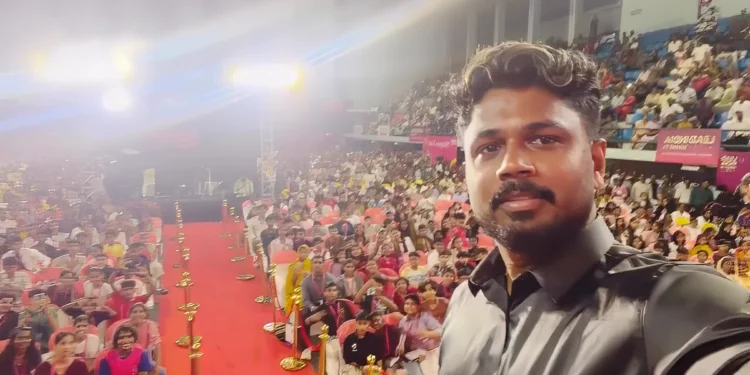 1000 വിദ്യാർഥികൾക്ക് യുപിഎസ്‍സി പഠനത്തിന് സ്കോളർഷിപ്പ് പ്രഖ്യാപിച്ച് സഞ്ജു സാംസൺ